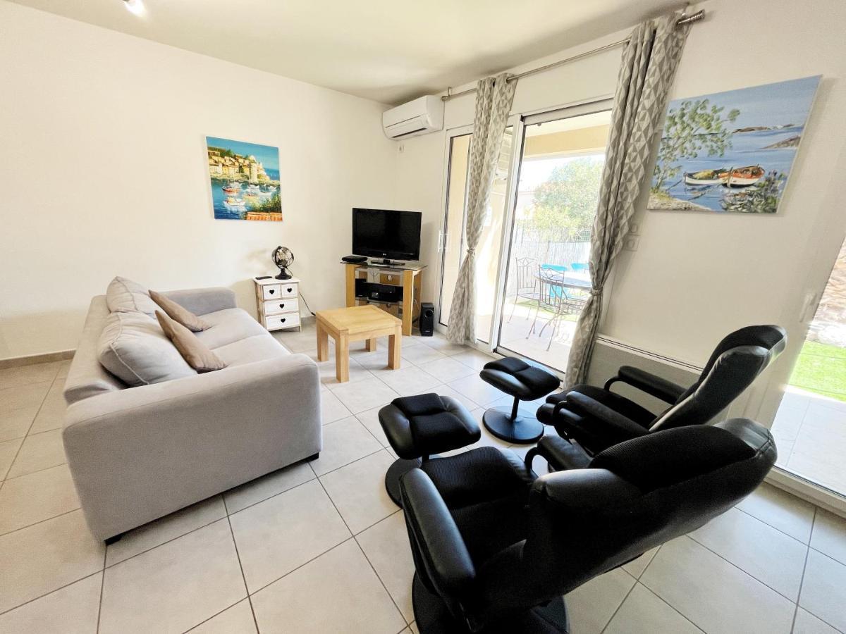 T3 Hippocampe -Jardin -Piscine -Garage -Clim Apartamento Collioure Exterior foto